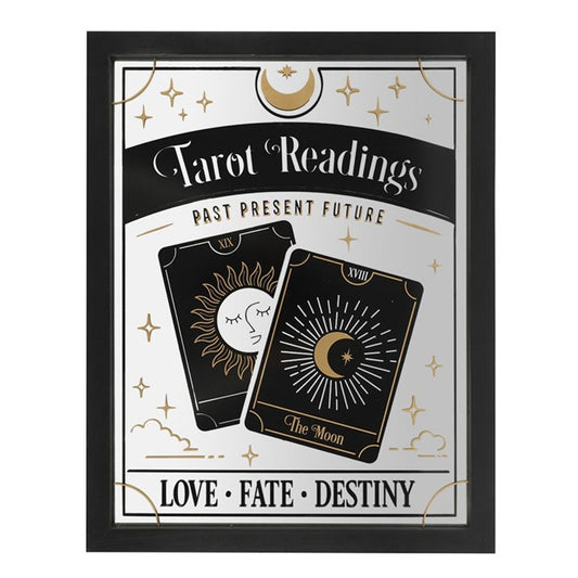 Tarot Readings Mirrored Wall Hanging Sign
