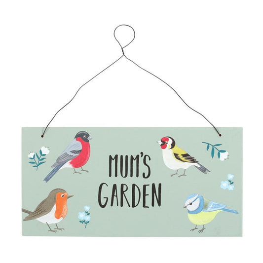 Mum's Garden British Birds Garden Sign