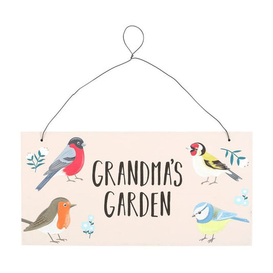 Grandma's Garden British Birds Garden Sign