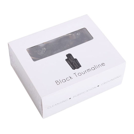 Box of  Black Tourmaline Rough Crystal Chips