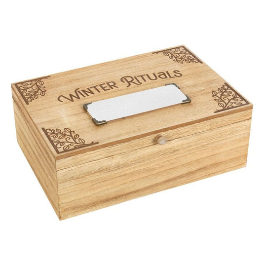 30cm Wooden Winter Rituals Storage Box