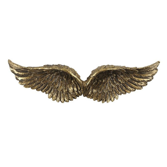30cm Antique Gold Hanging Wall Decoration Angel Wings