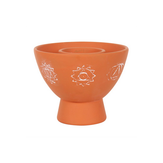 Chakras Terracotta Smudge Bowl