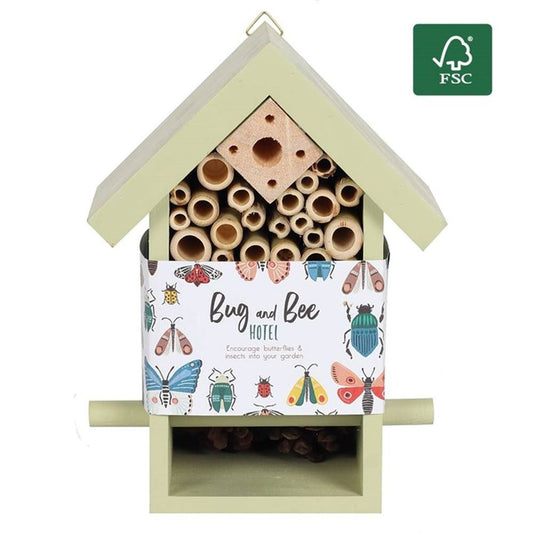 Wooden Bug and Bee Hotel Insect House