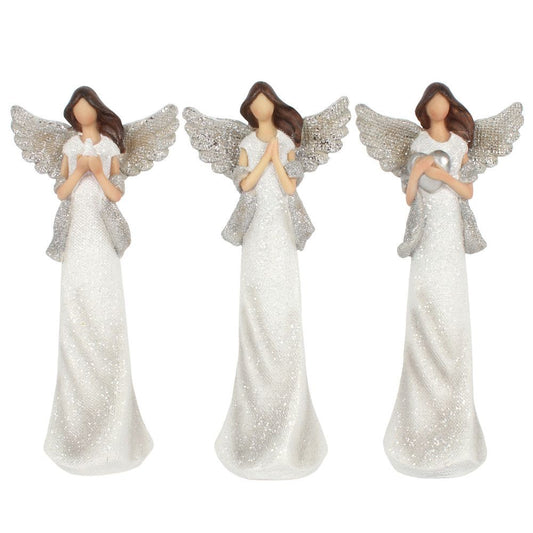 Peace Pray Love Small Angels Ornament
